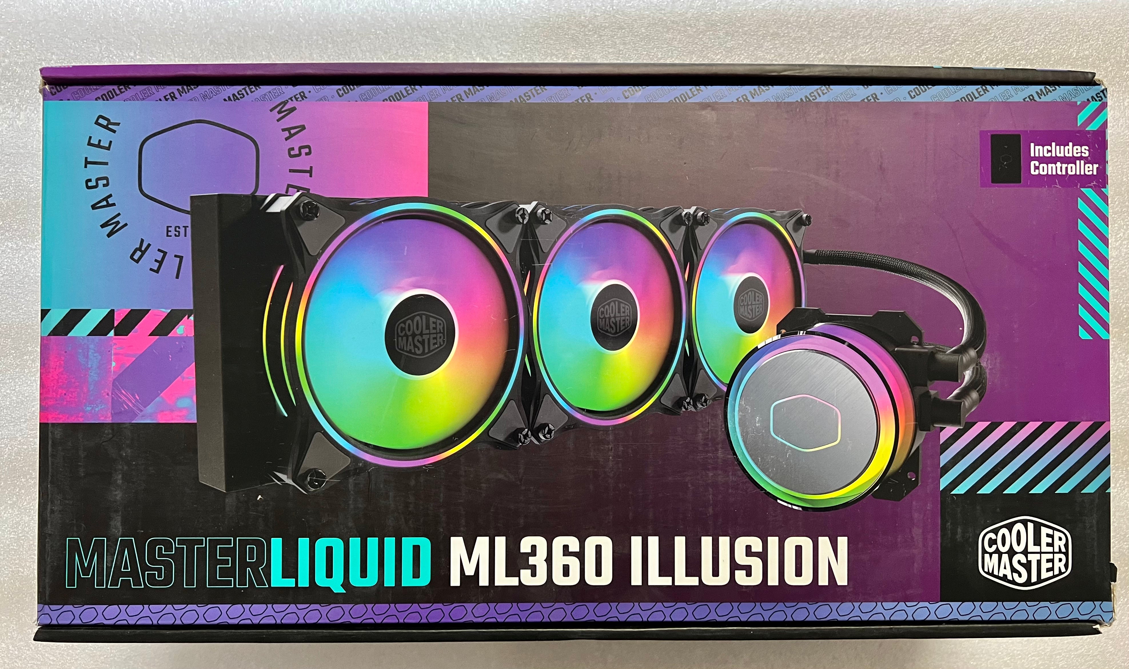 Refurbished Cooler Master MasterLiquid ML360 Illusion Zwart Refurbished Cooler Master MasterLiquid ML360 Illusion Zwart